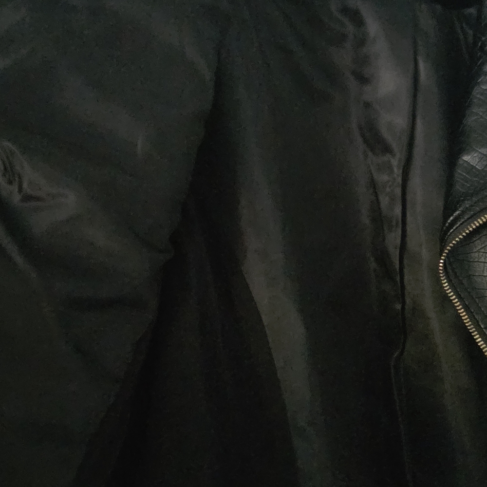 Marc New York Black Leather Jacket with Gold Accents Sz 3X - Picture 9 of 11